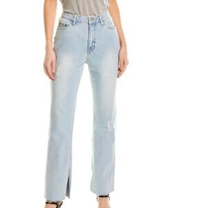 Avec Les Filles side slit flare jeans size 26